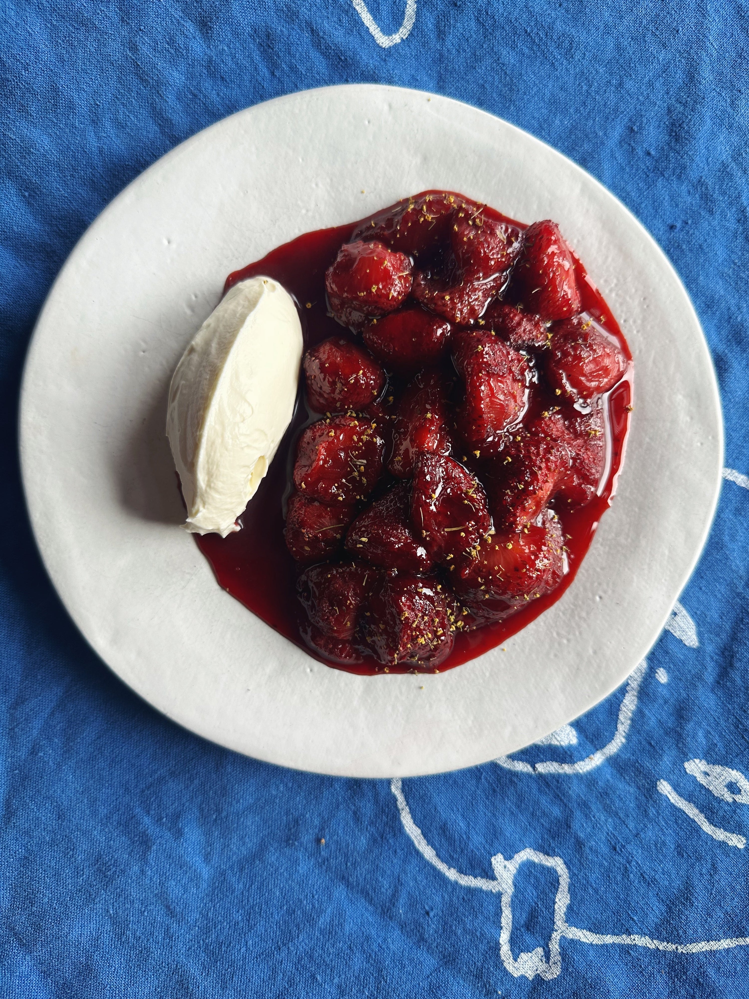 CITRUS & MAPLE ROASTED STRAWBERRIES